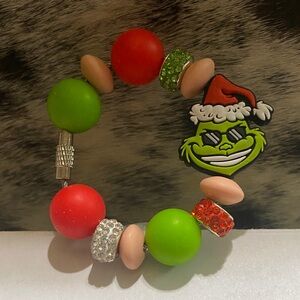Grinch Stanley Cup Bracelet or Bag Charm